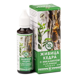 Кликните для увеличения изображения Живица кедра 12,5% с эвкалиптом